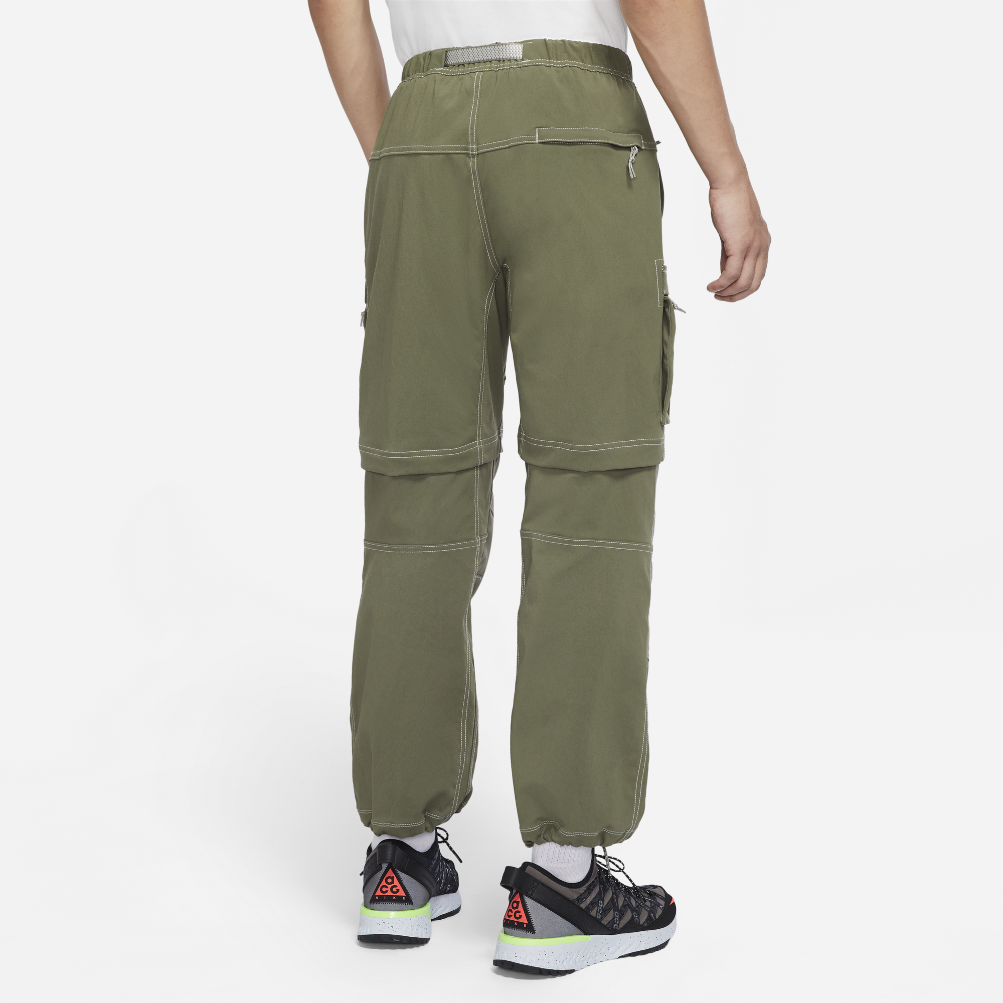 Mens Smith Summit Cargo Pants Light Olive Nike оригінал – Купити в Україні – вид ззаду