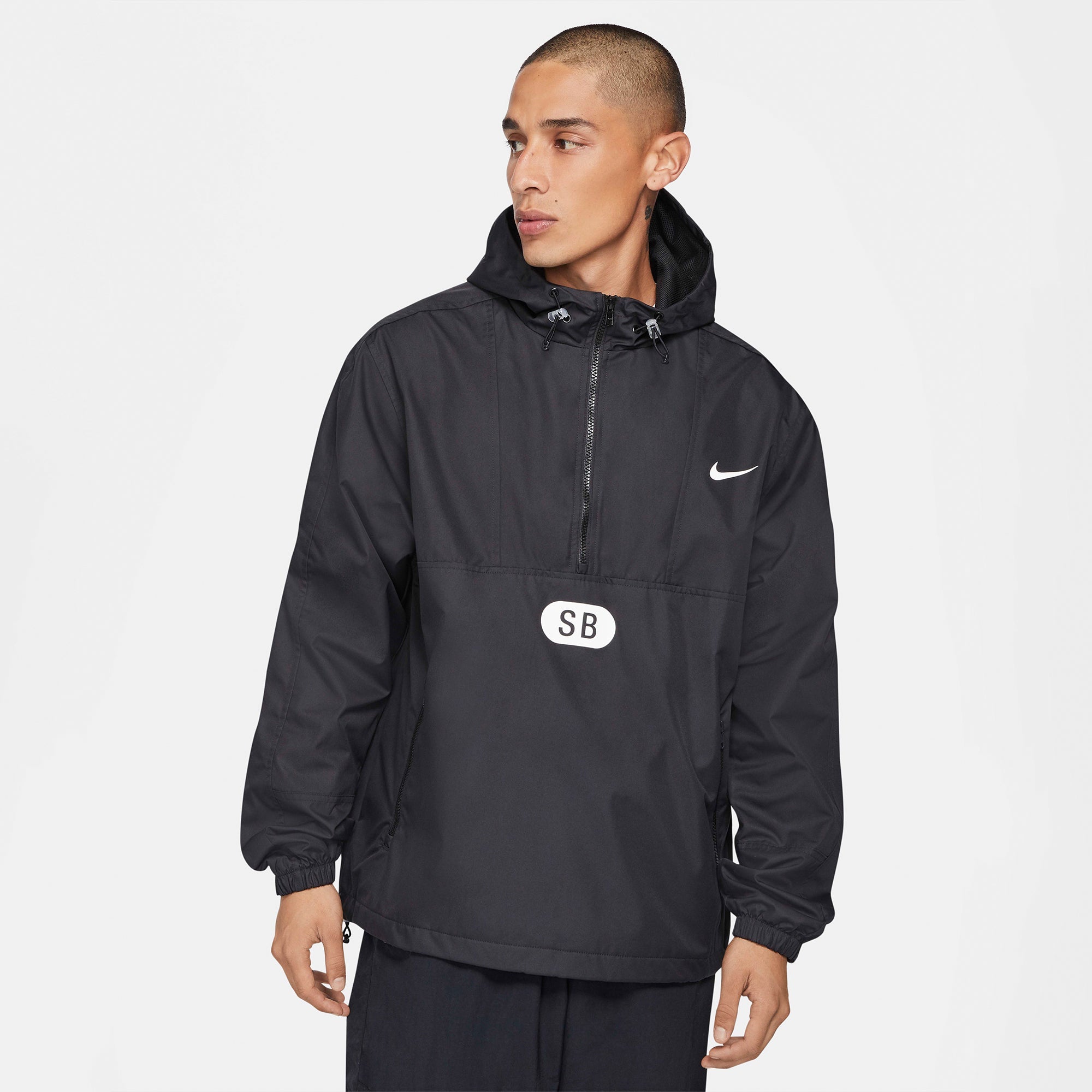 Mens Skate Anorak Black Nike оригінал – Купити в Україні – вид ззаду - NIKE