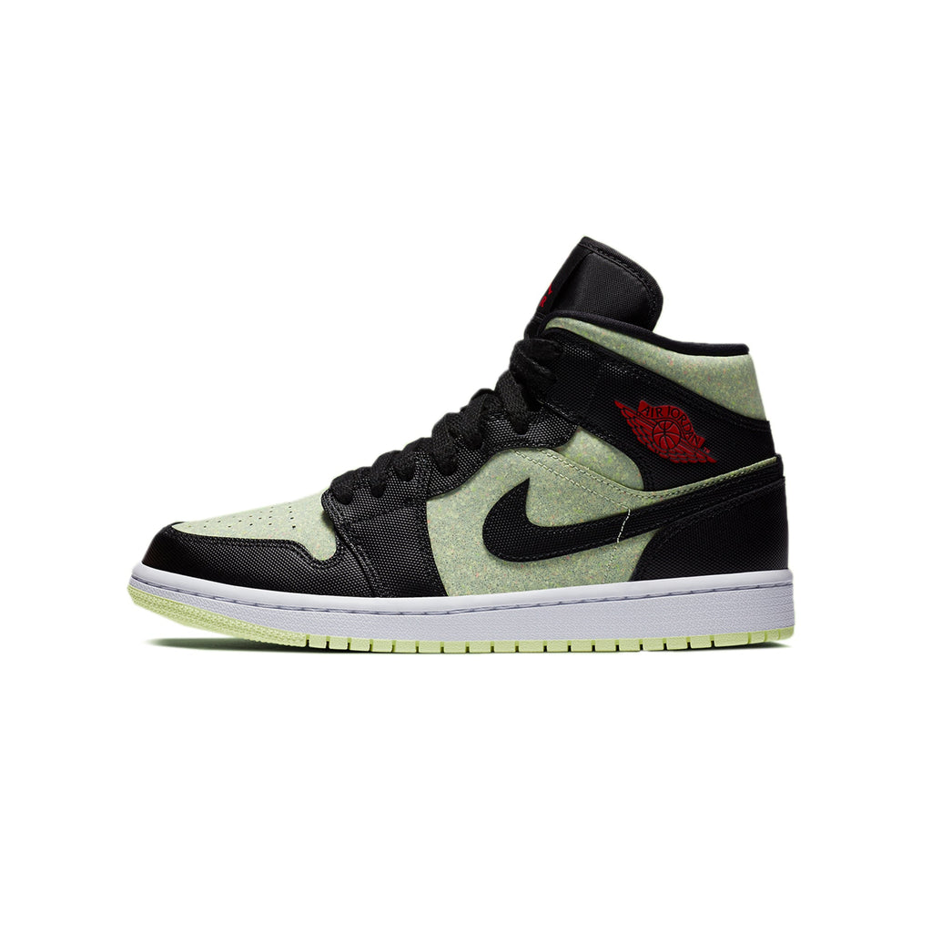 Womens Jordan 1 MID Se Barely Bolt Shoes Air jordan – Гарантія оригінальності – боковий вид