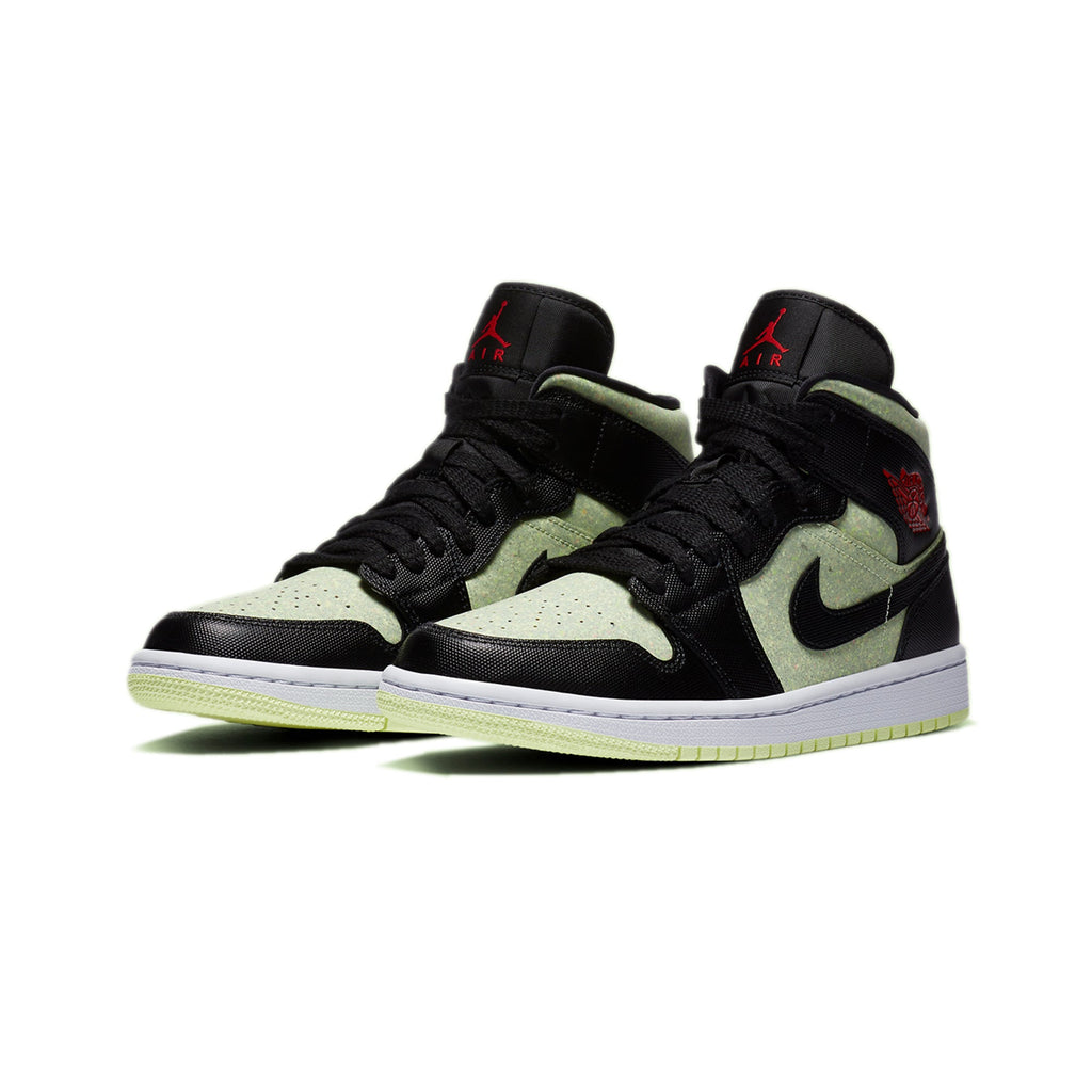 Womens Jordan 1 MID Se Barely Bolt Shoes Air jordan – Гарантія оригінальності – вид ззаду