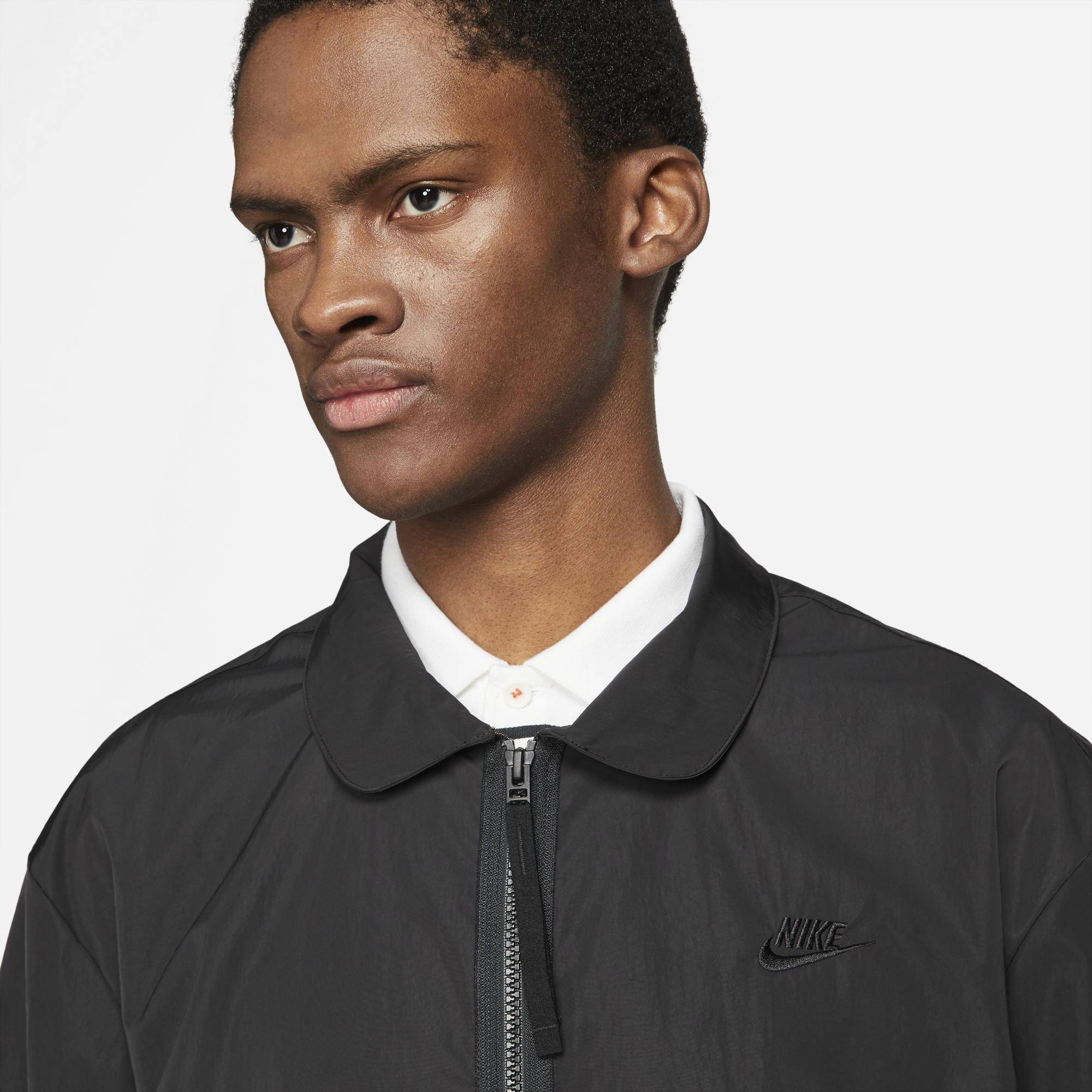 Mens Sportswear Black Bomber Jacket Nike – Гарантія оригінальності – детальний вид - NIKE