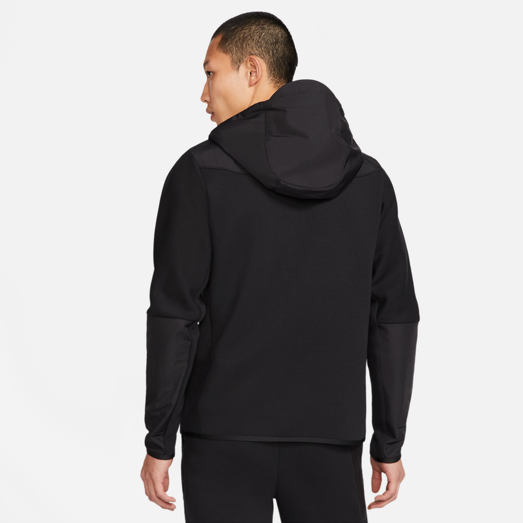 Mens Sportswear Tech Fleece Full Zip Black Hoodie Nike оригінал – Купити в Україні – вид ззаду