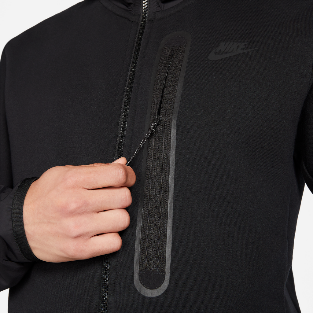 Mens Sportswear Tech Fleece Full Zip Black Hoodie Nike оригінал – Купити в Україні – збільшений вид