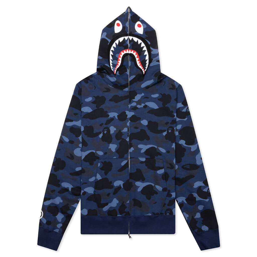 Camo Shark Full Zip Hoodie A bathing ape оригінал – Купити в Україні – боковий вид