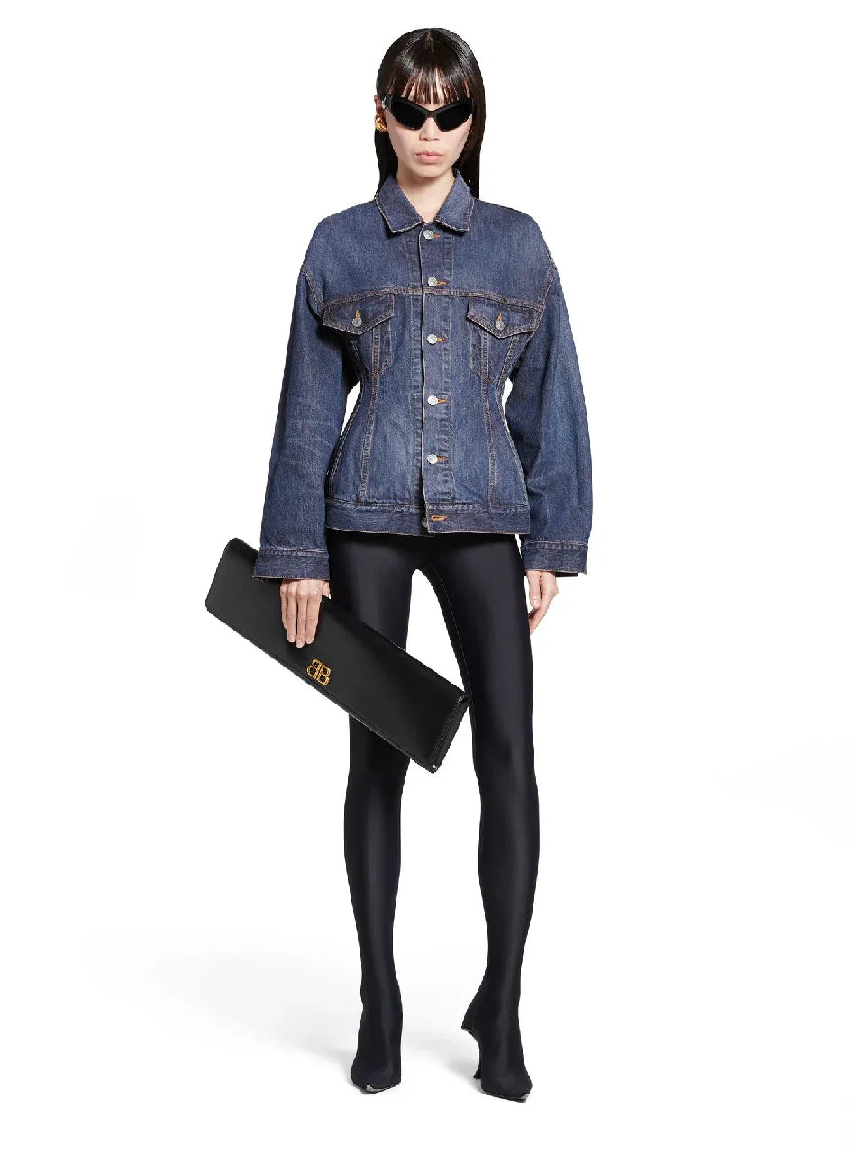 Cotton Denim Jacket Balenciaga оригінал – Купити в Україні – вид ззаду