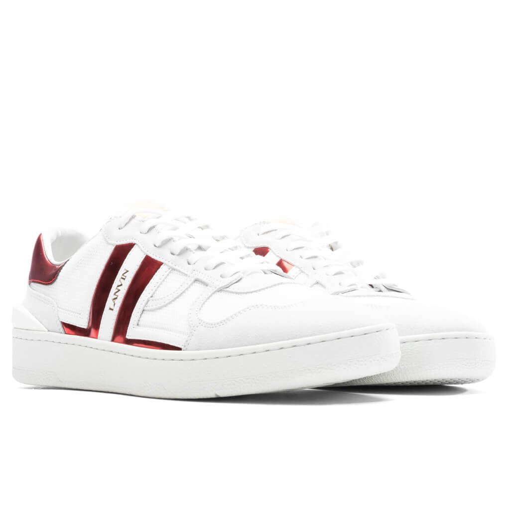 Clay Low Top Sneakers - White/Red - LANVIN
