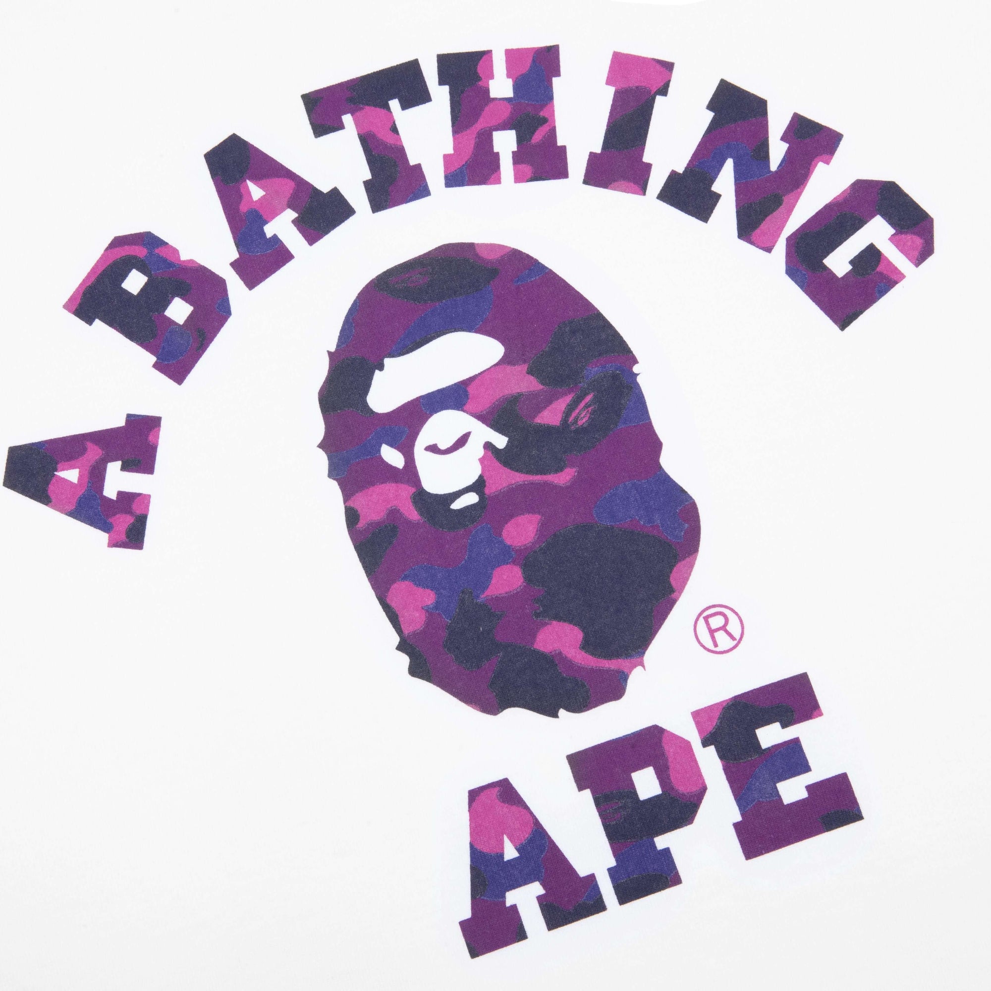 Оригінальна Color Camo College Tee A bathing ape – детальний вид