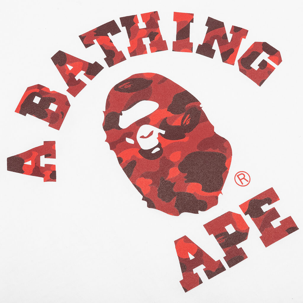 Оригінальна Color Camo College Tee A bathing ape – детальний вид