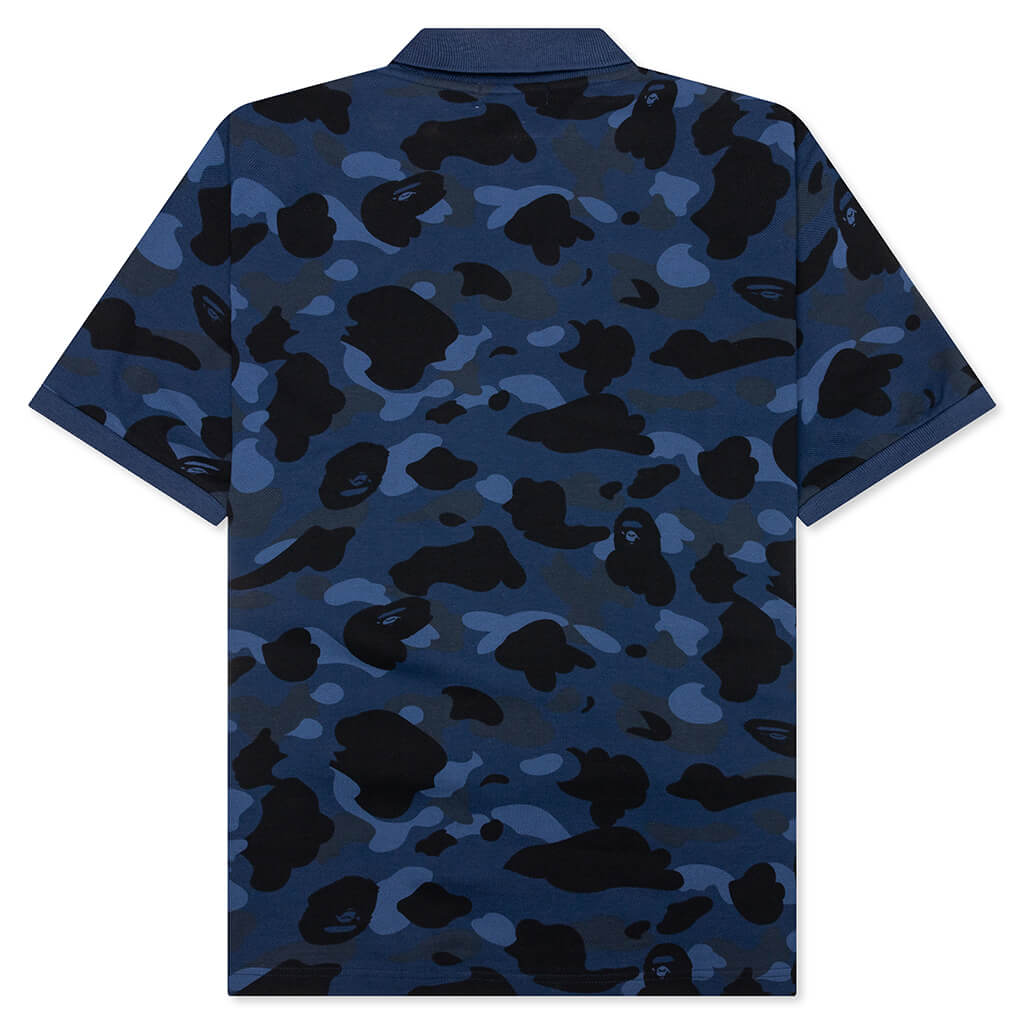 Color Camo Large Ape Head Relaxed Fit Polo Shirt A bathing ape – Гарантія оригінальності – вид ззаду