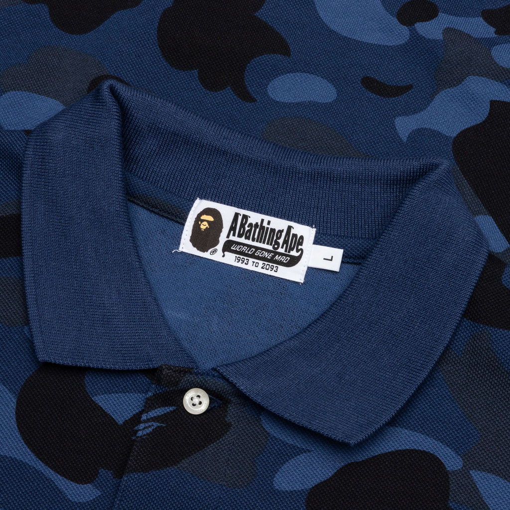 Color Camo Large Ape Head Relaxed Fit Polo Shirt A bathing ape – Гарантія оригінальності – детальний вид