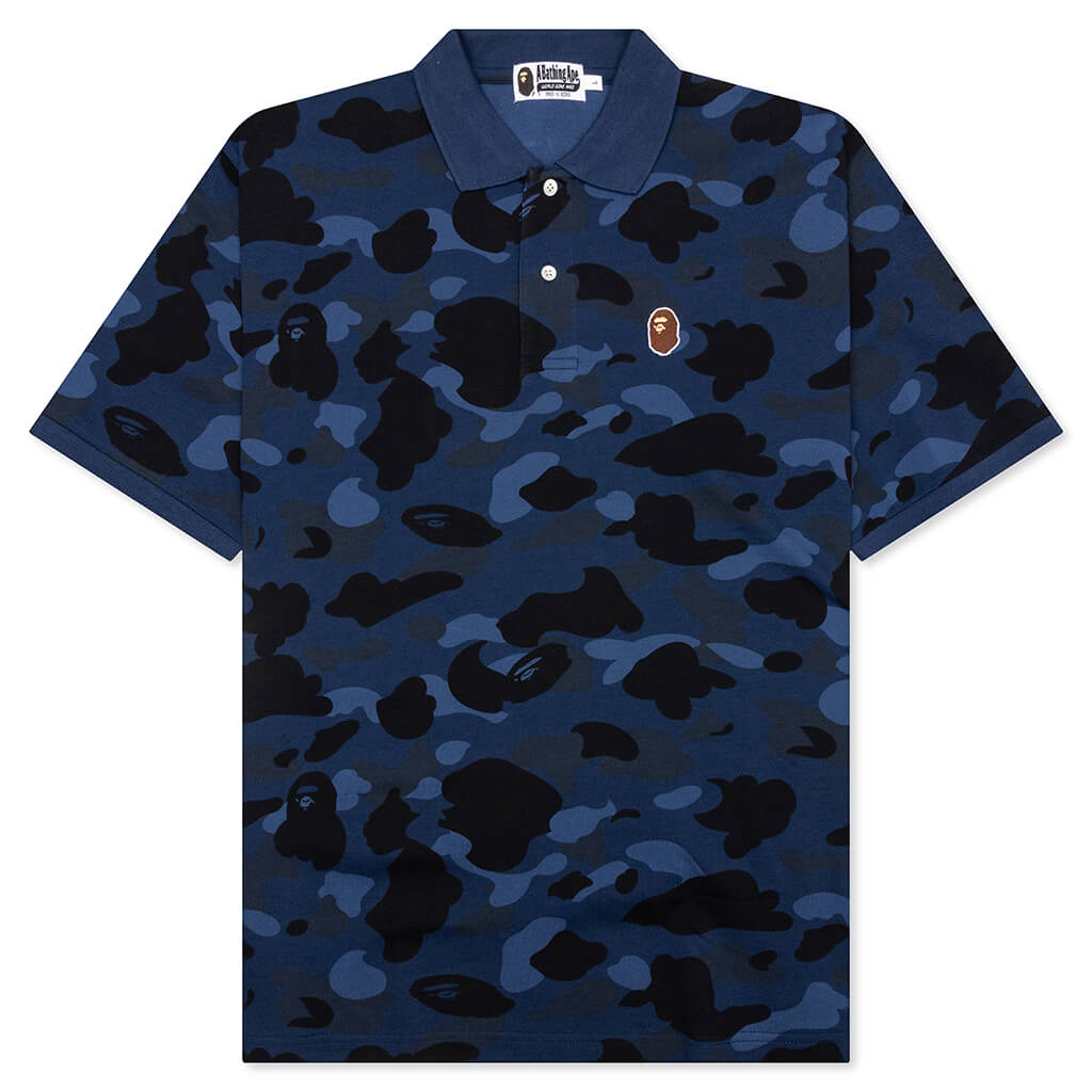 Color Camo Large Ape Head Relaxed Fit Polo Shirt A bathing ape – Гарантія оригінальності – боковий вид