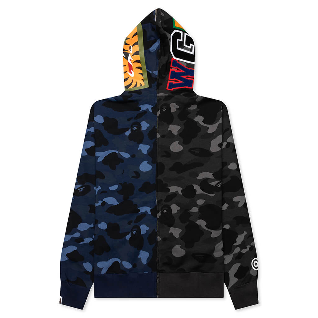 Color Camo Separate Shark Full Zip Hoodie A bathing ape – Гарантія оригінальності – вид ззаду