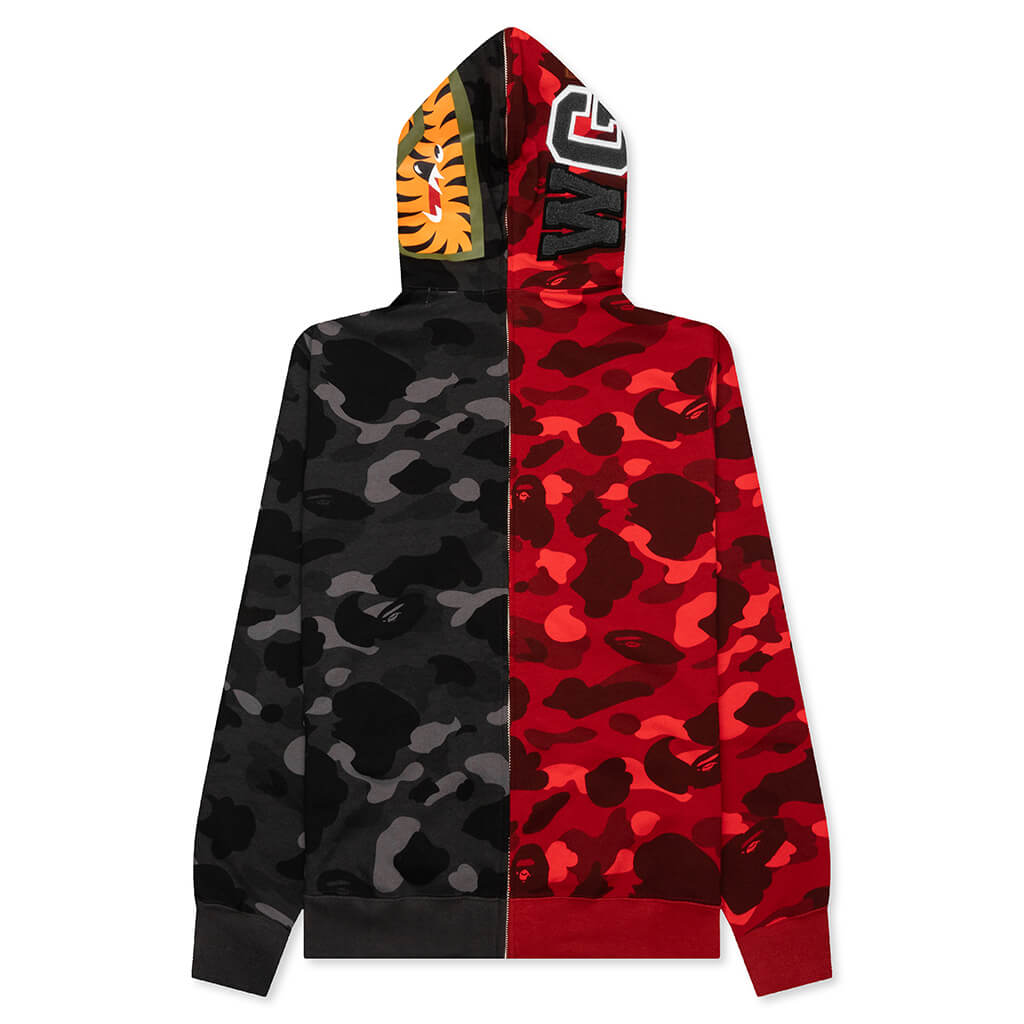 Color Camo Separate Shark Full Zip Hoodie A bathing ape – Гарантія оригінальності – вид ззаду