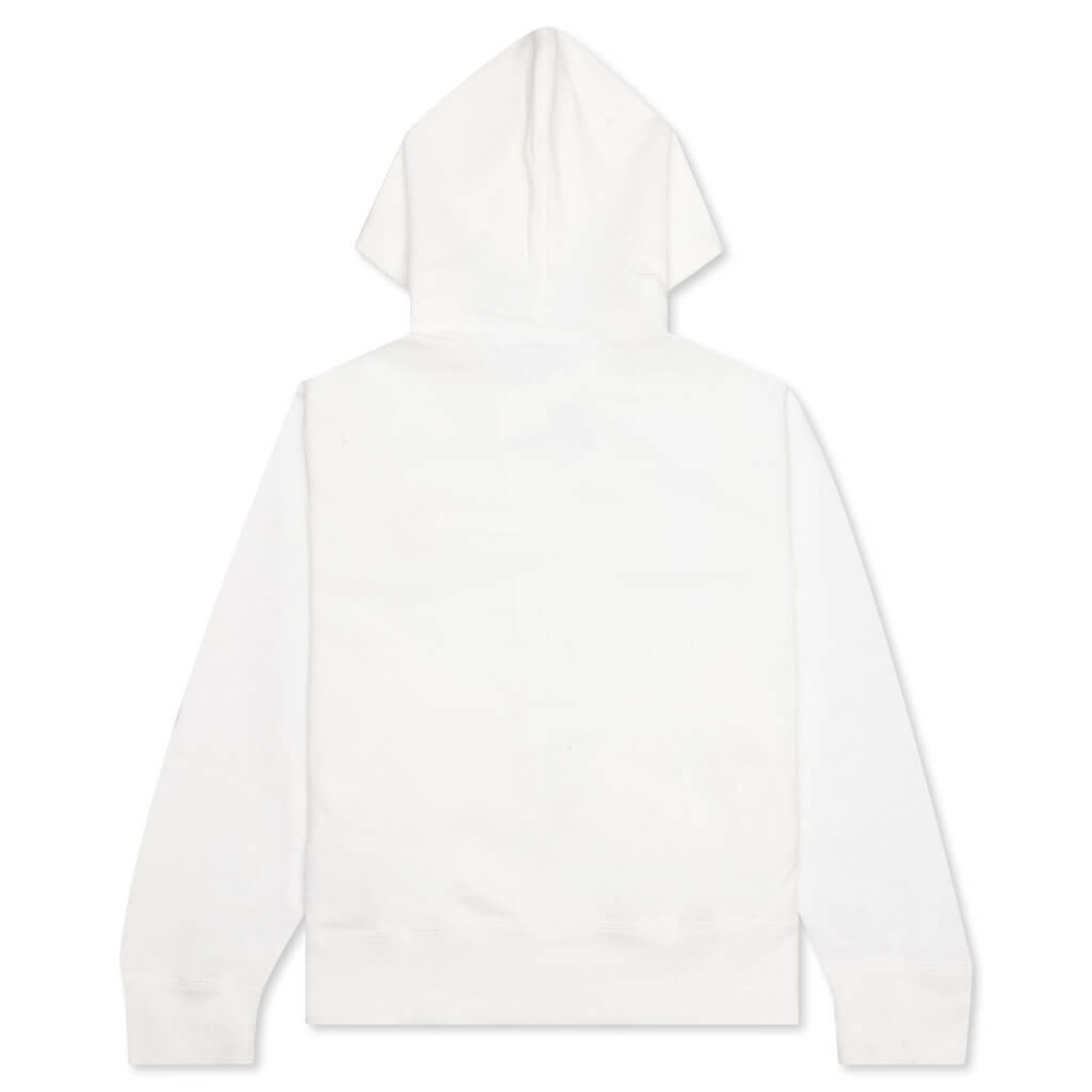 Womens Stacked Heart Hooded Sweatshirt Comme des garcons – Гарантія оригінальності – вид ззаду
