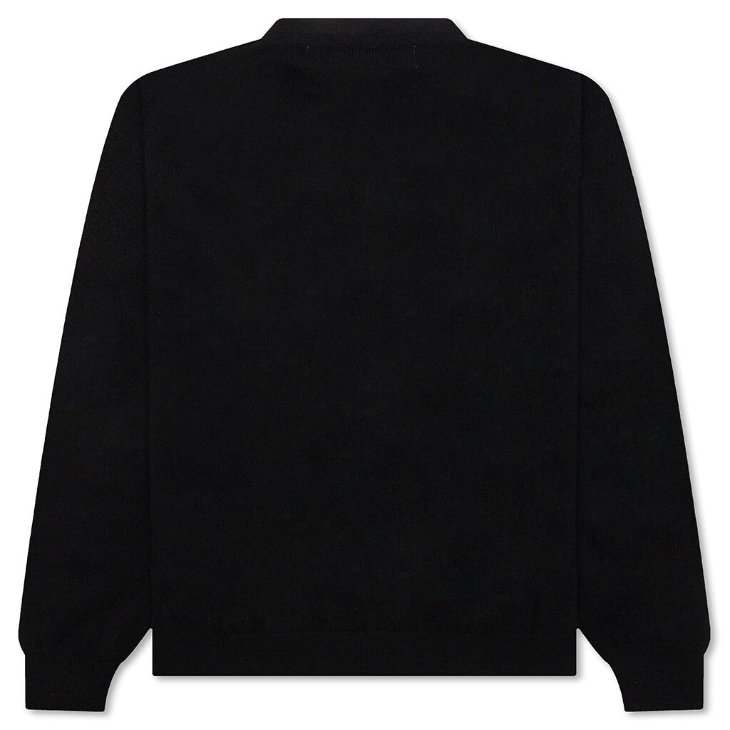 Comme des Garcons PLAY x the Artist Invader Button Cardigan - Black - COMME DES GARCONS