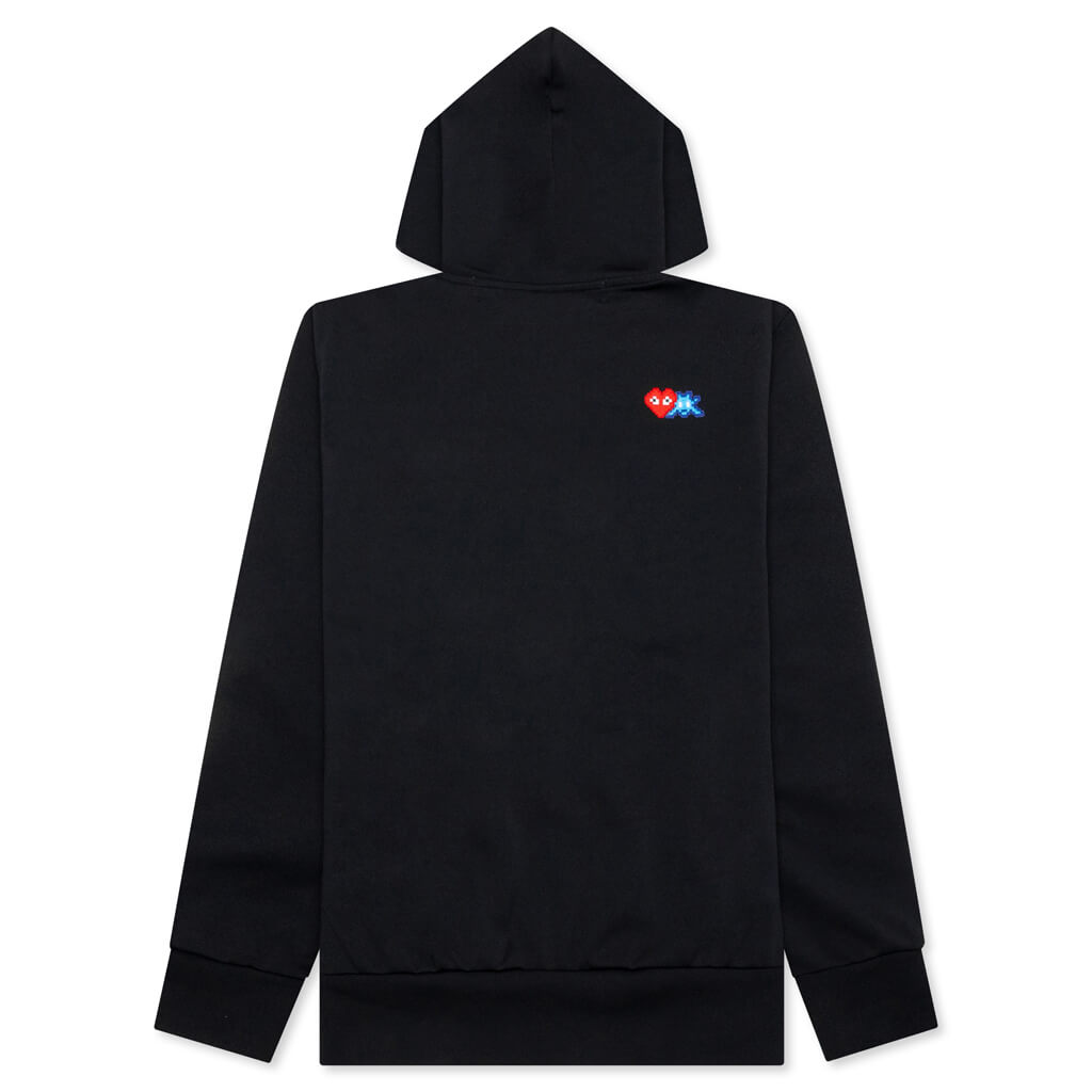 Comme des Garcons PLAY x the Artist Invader Full-Zip Hoodie - Black - COMME DES GARCONS