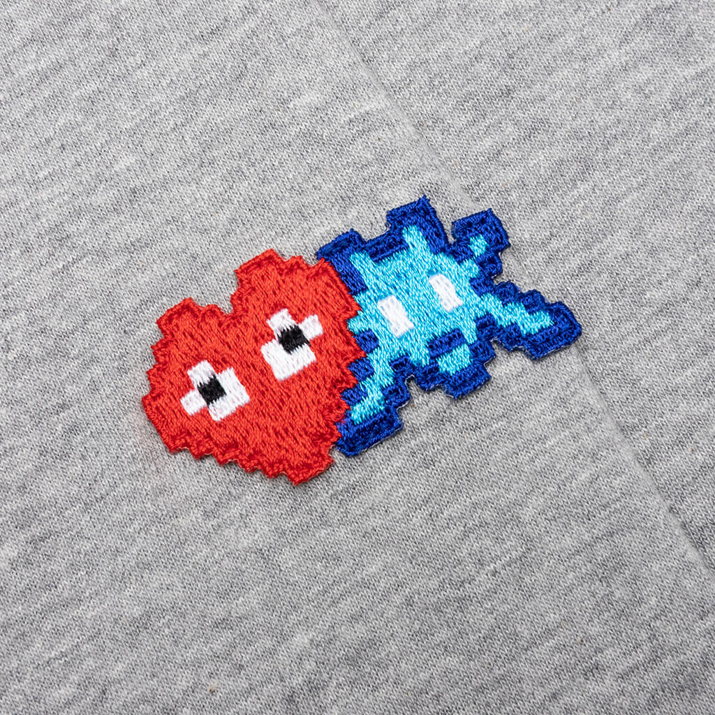 Comme des Garcons PLAY x the Artist Invader L/S Tee - Grey - COMME DES GARCONS