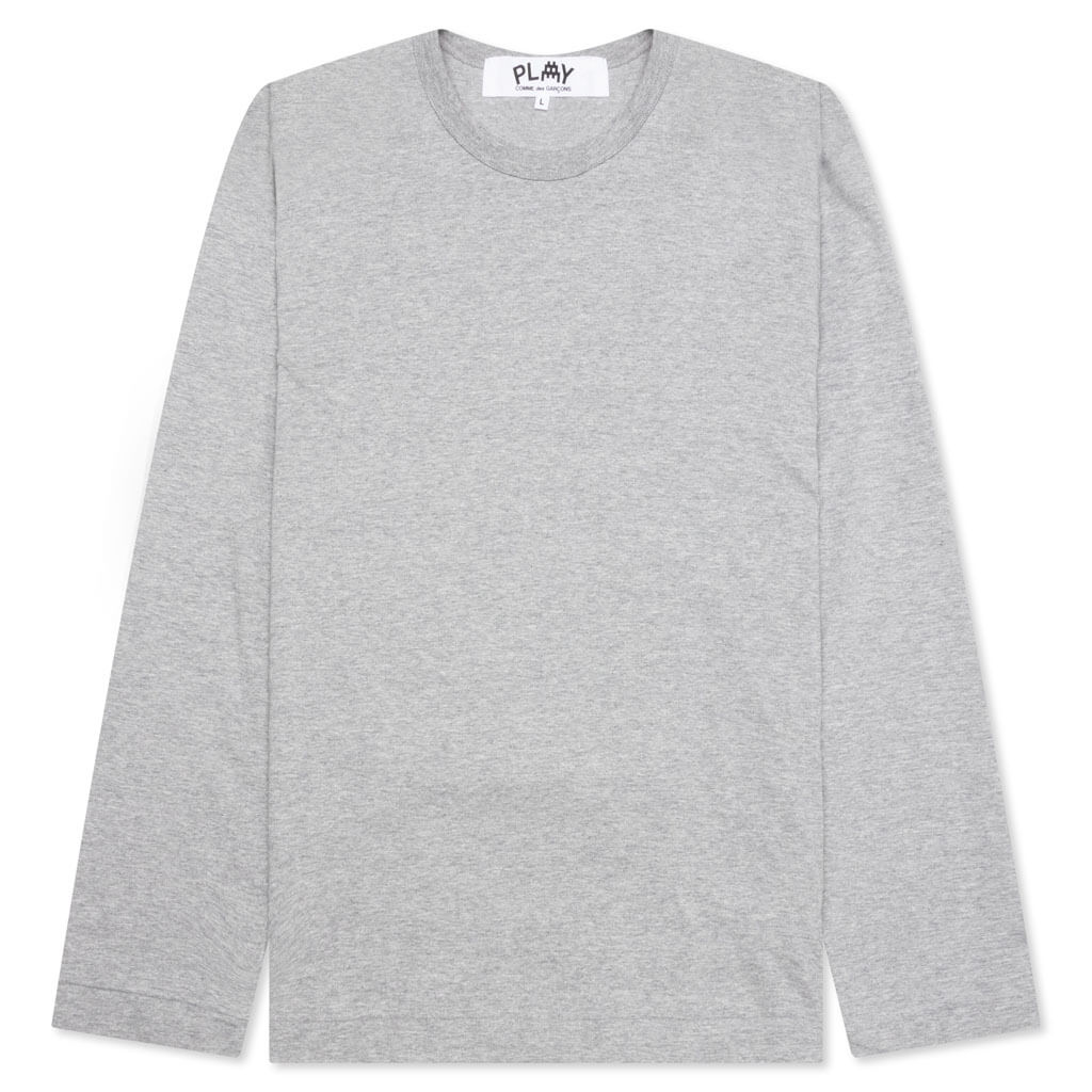 Comme des Garcons PLAY x the Artist Invader L/S Tee - Grey - COMME DES GARCONS