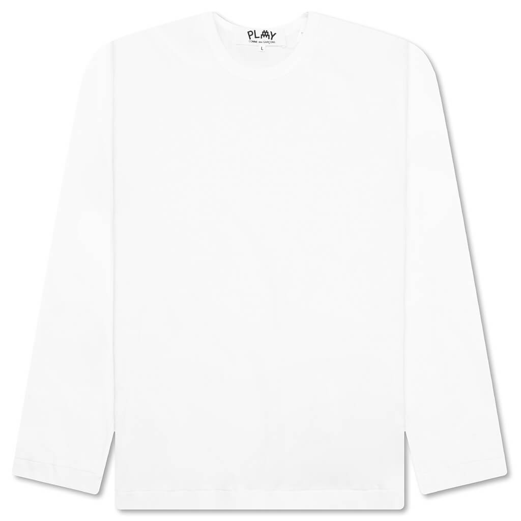 Comme des Garcons PLAY x the Artist Invader L/S Tee - White - COMME DES GARCONS