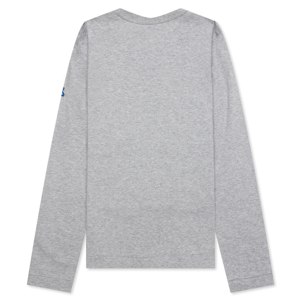 Comme des Garcons PLAY x the Artist Invader Women's L/S Tee - Grey - COMME DES GARCONS