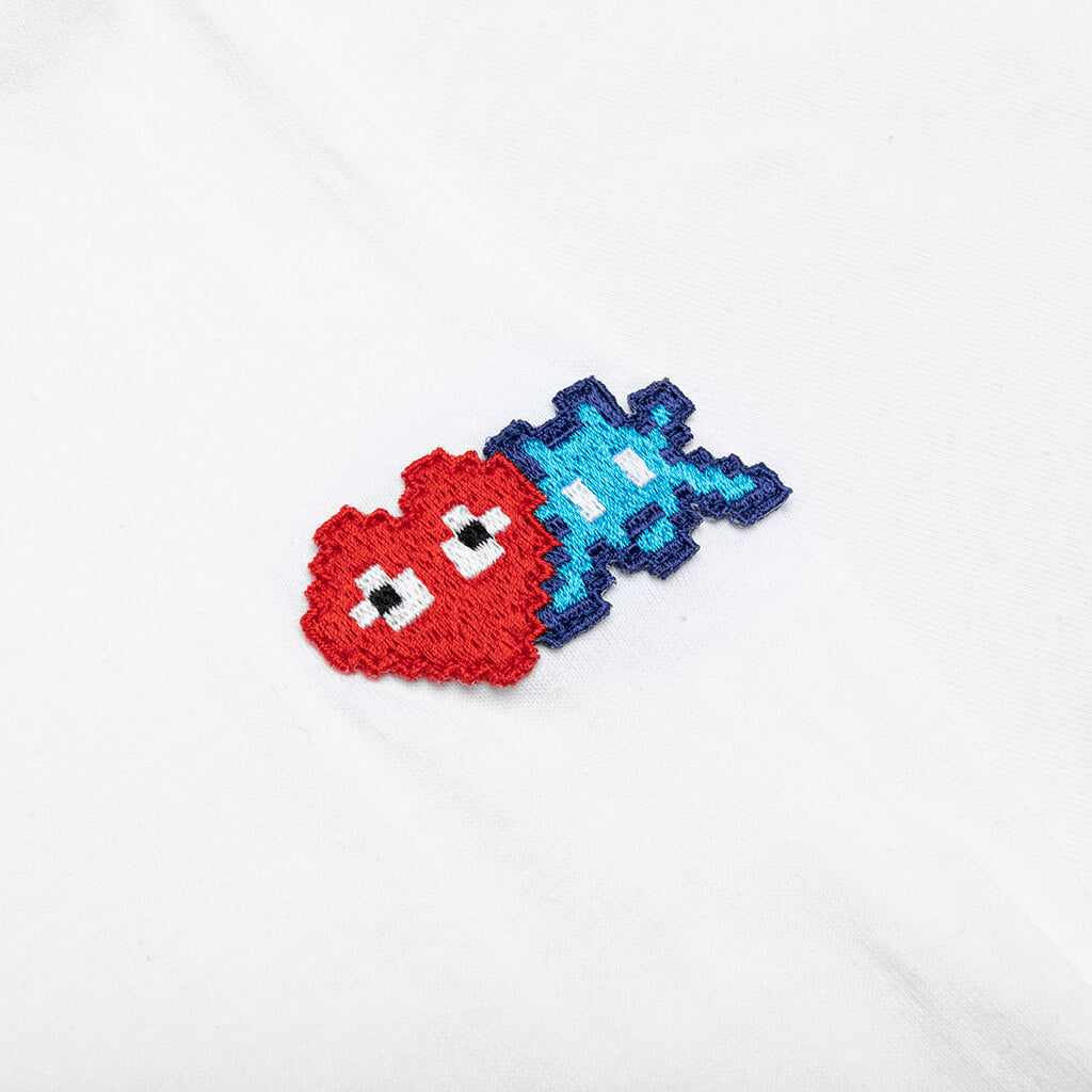 Comme des Garcons PLAY x the Artist Invader Women's L/S Tee - White - COMME DES GARCONS