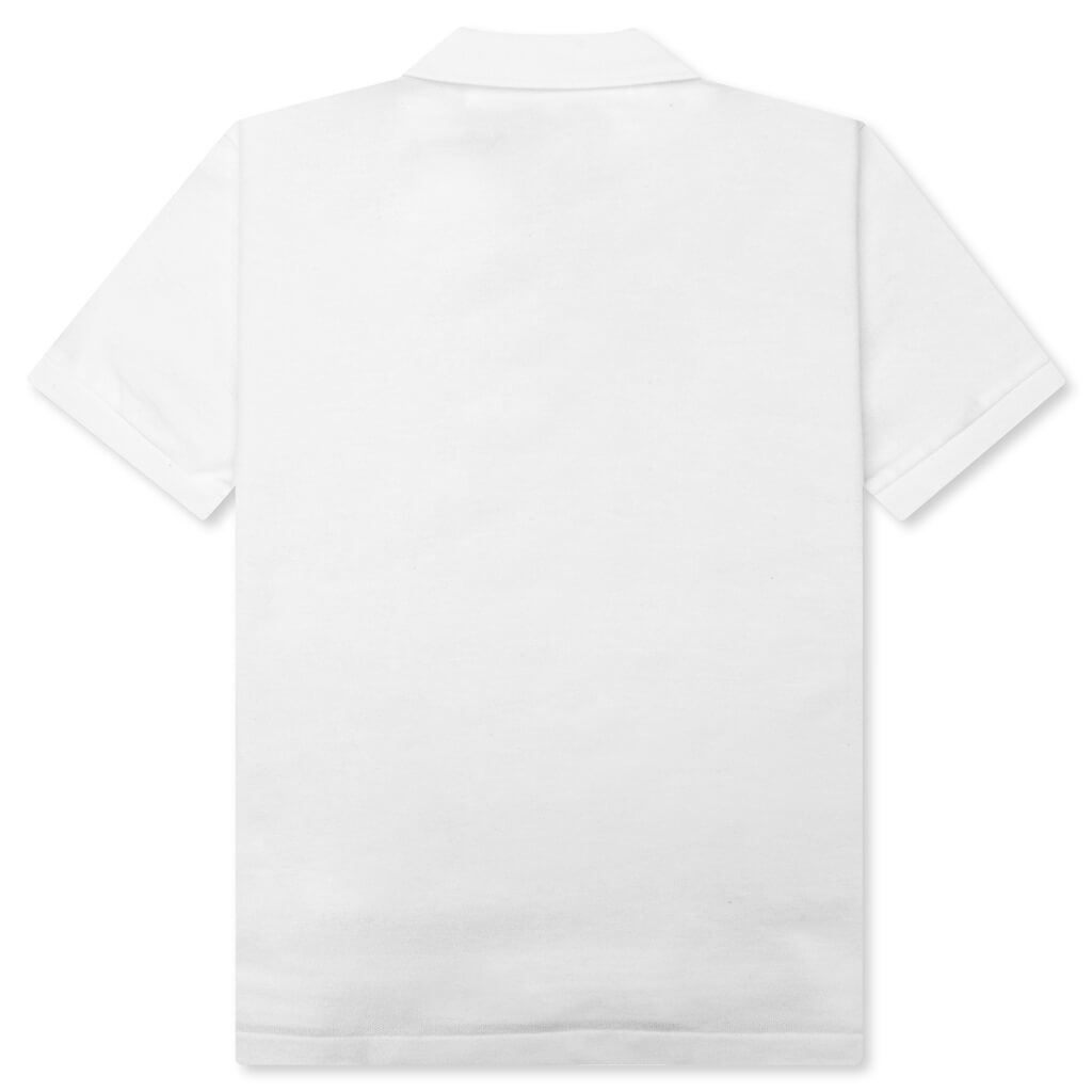 Оригінальна X The Artist Invader Womens Polo White Comme des garcons – вид ззаду