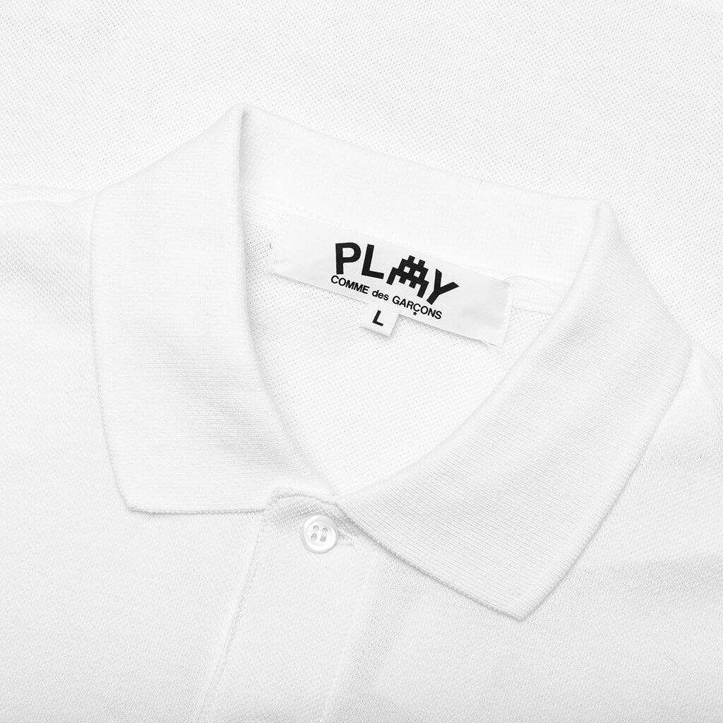 Оригінальна X The Artist Invader Womens Polo White Comme des garcons – детальний вид