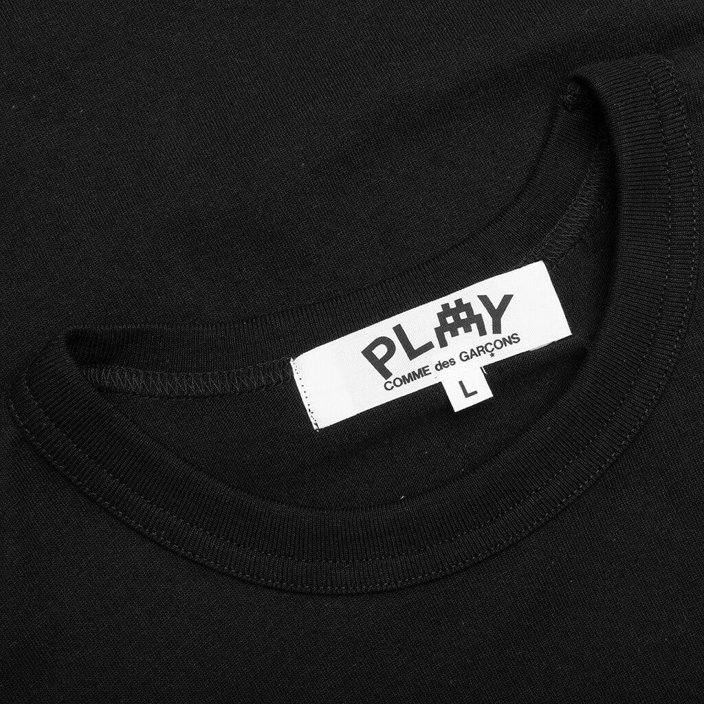 Comme des Garcons PLAY x the Artist Invader Women's S/S Tee - Black - COMME DES GARCONS