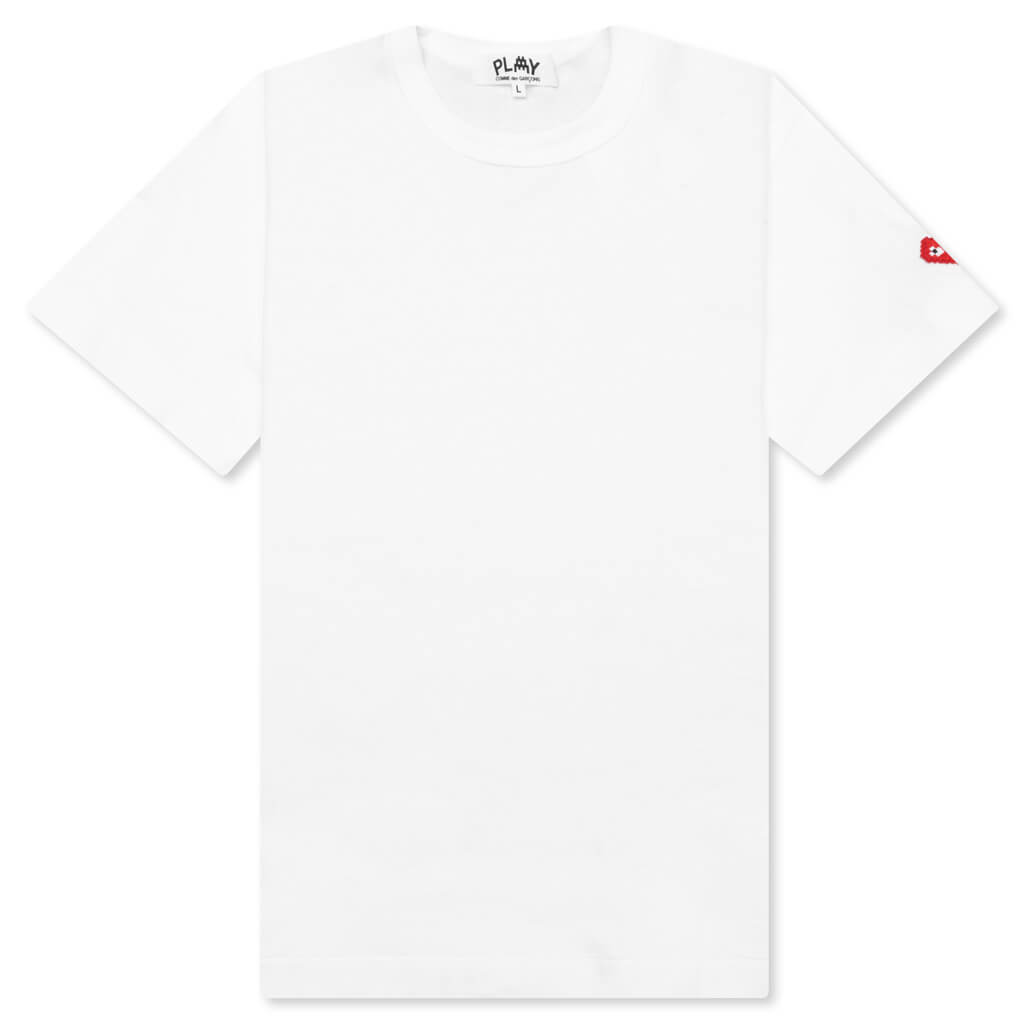 Comme des Garcons PLAY x the Artist Invader Women's S/S Tee - White - COMME DES GARCONS