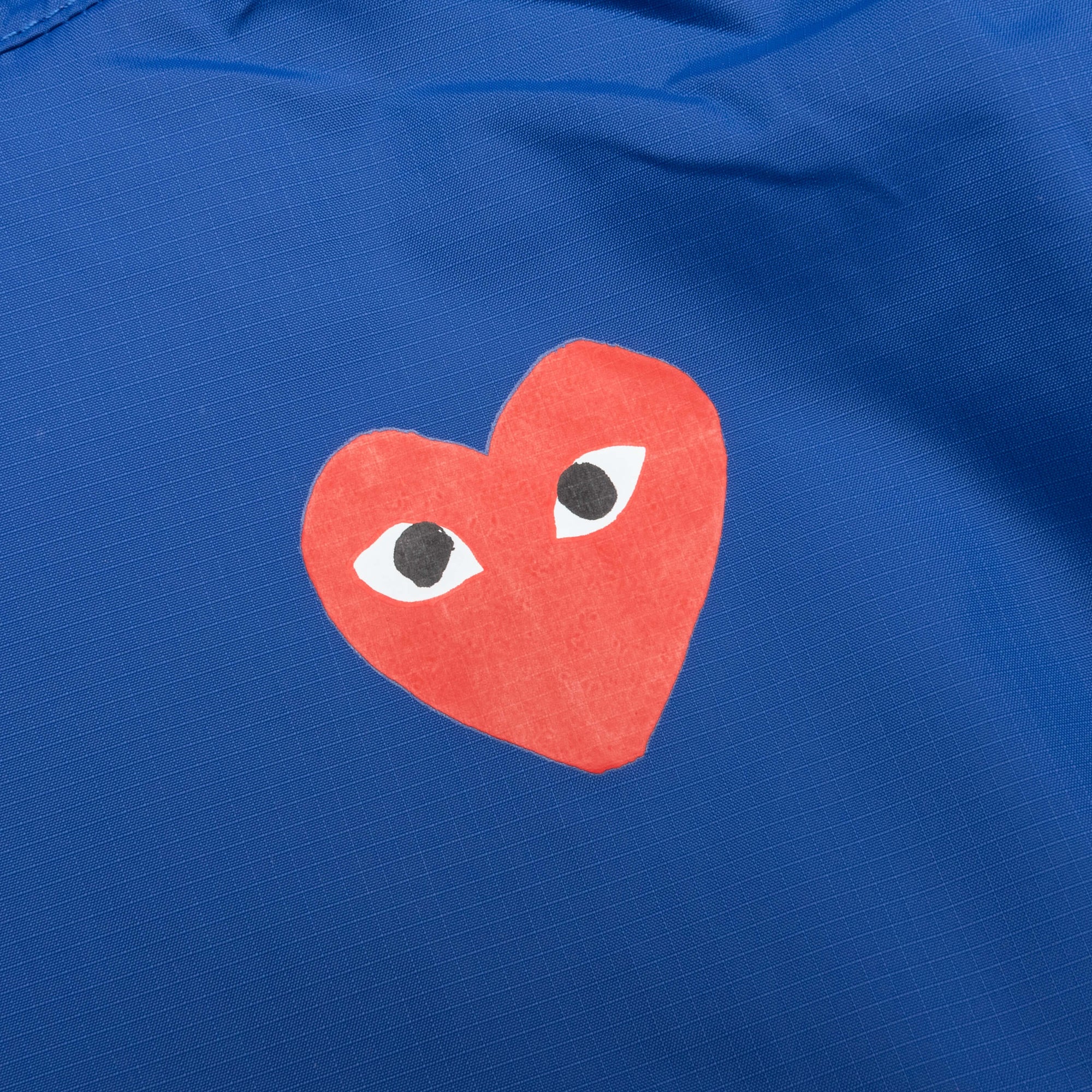 Comme des Garcons Play x K-Way Kids Half Zip Jacket - Blue - COMME DES GARCONS