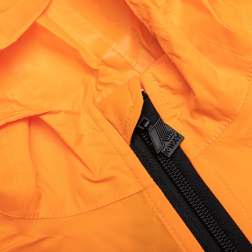 Comme des Garcons Play x K-Way Kids Half Zip Jacket - Orange - COMME DES GARCONS