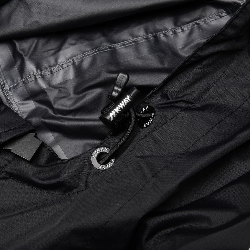 Comme des Garcons Play x K-Way Logos Full Zip Jacket - Beige/Black - COMME DES GARCONS