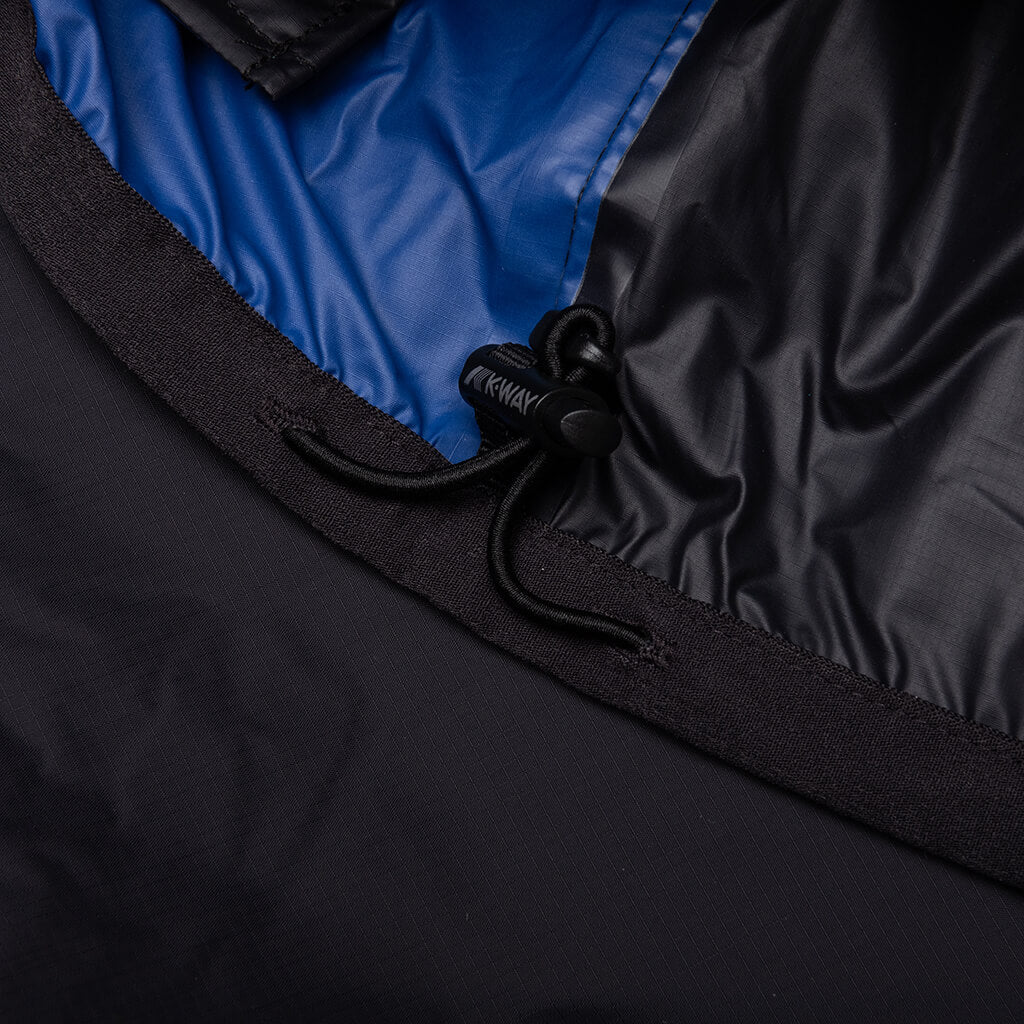Comme des Garcons Play x K-Way Logos Full Zip Jacket - Blue/Black - COMME DES GARCONS