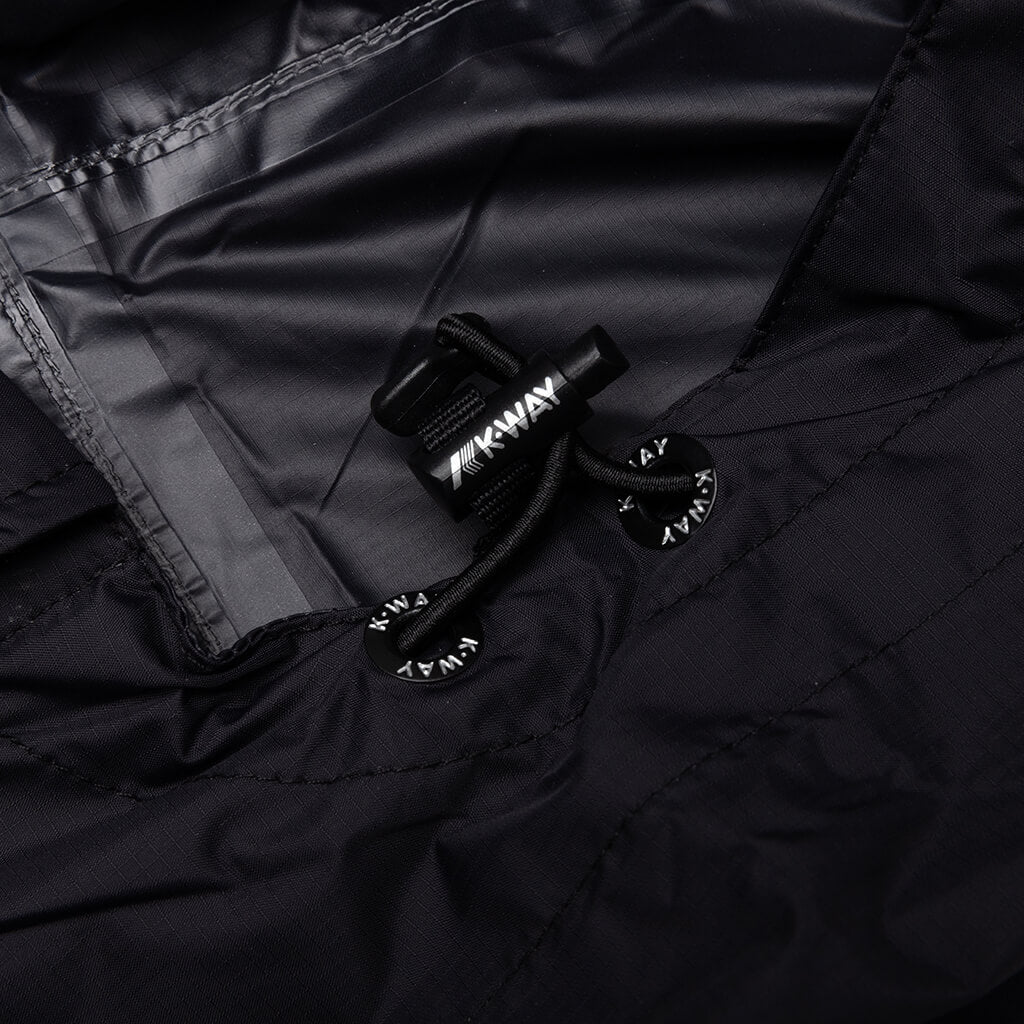 Comme des Garcons Play x K-Way Logos Full Zip Jacket - Blue/Black - COMME DES GARCONS
