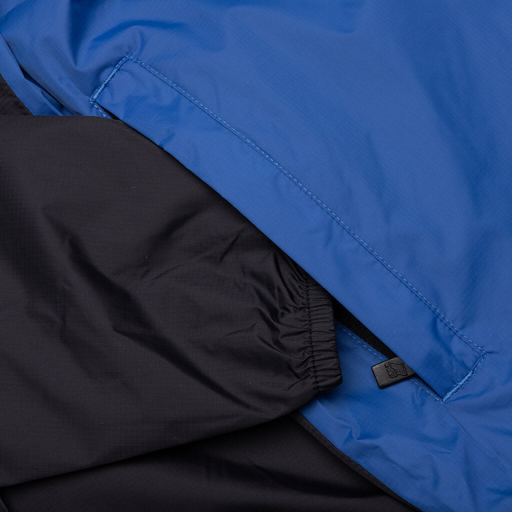 Comme des Garcons Play x K-Way Logos Full Zip Jacket - Blue/Black - COMME DES GARCONS