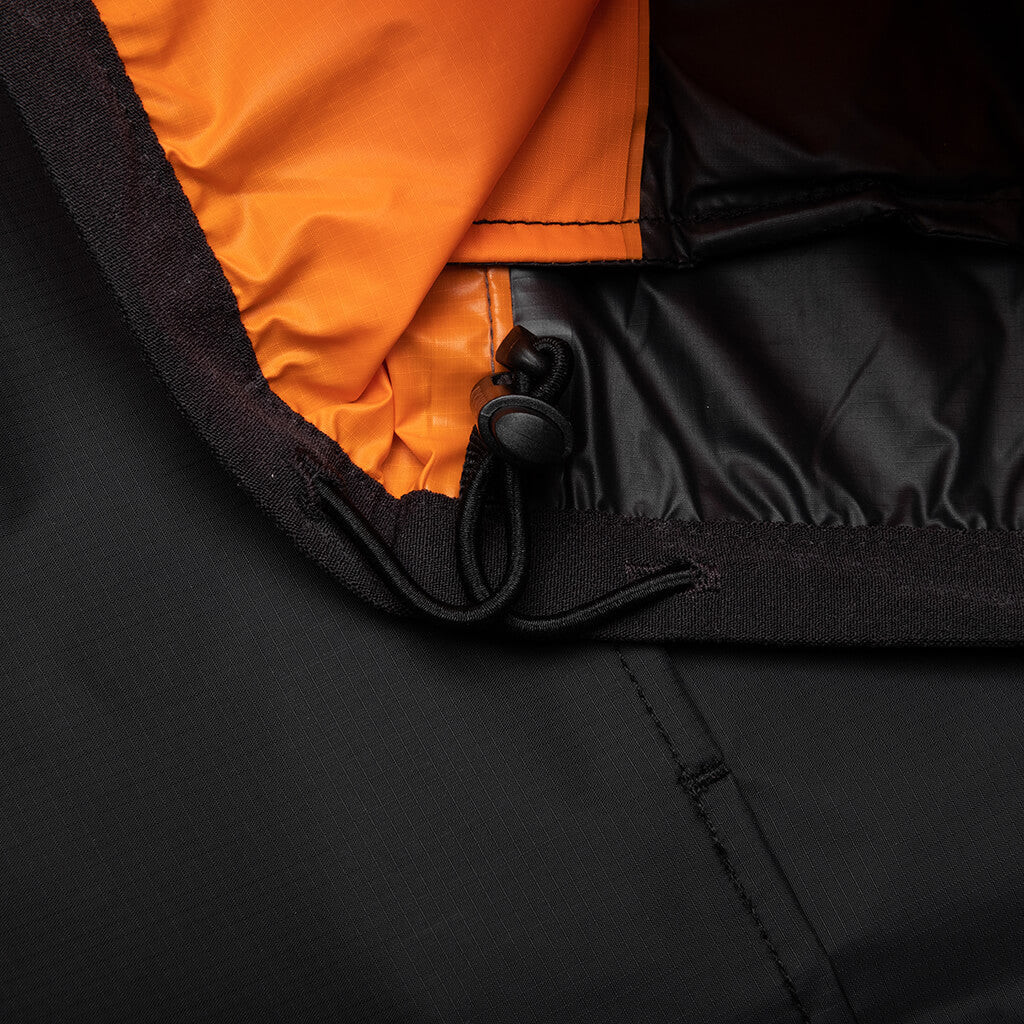 Comme des Garcons Play x K-Way Logos Full Zip Jacket - Orange/Black - COMME DES GARCONS