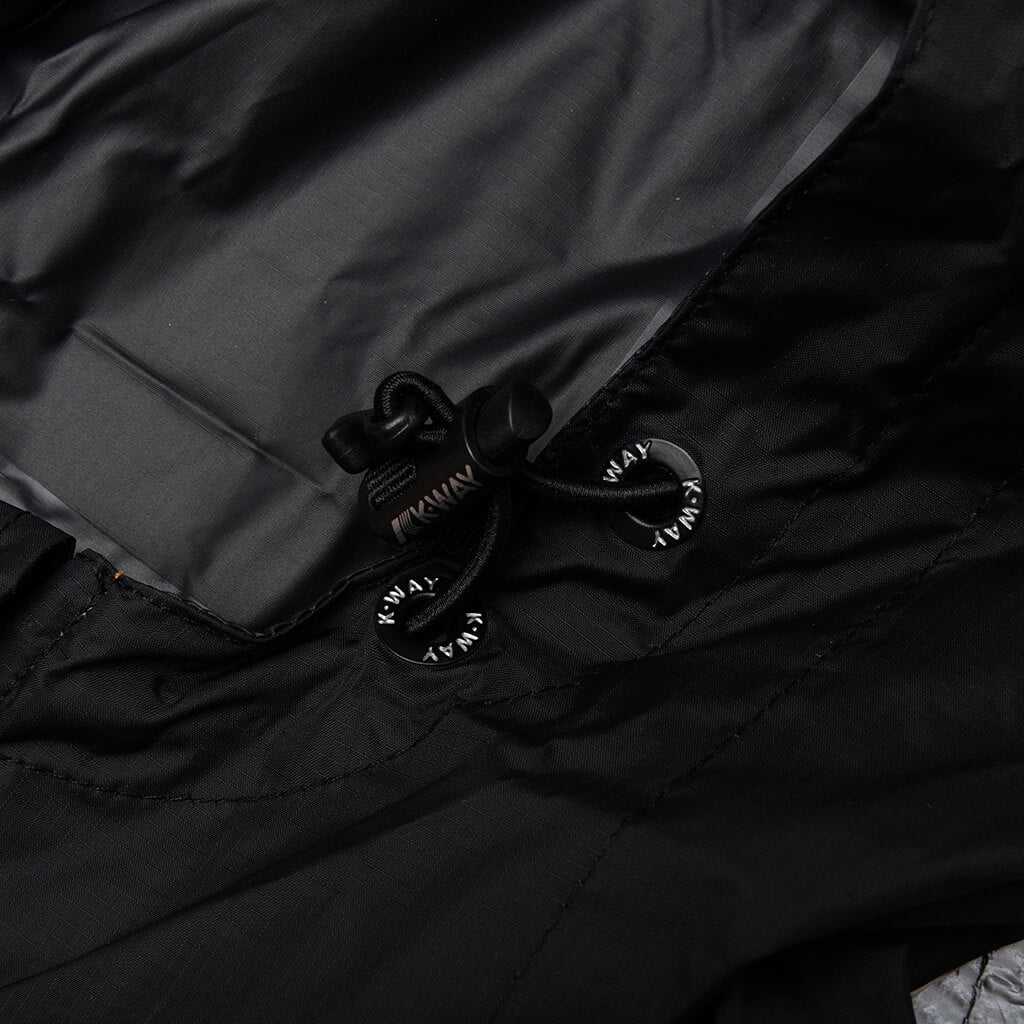 Comme des Garcons Play x K-Way Logos Full Zip Jacket - Orange/Black - COMME DES GARCONS
