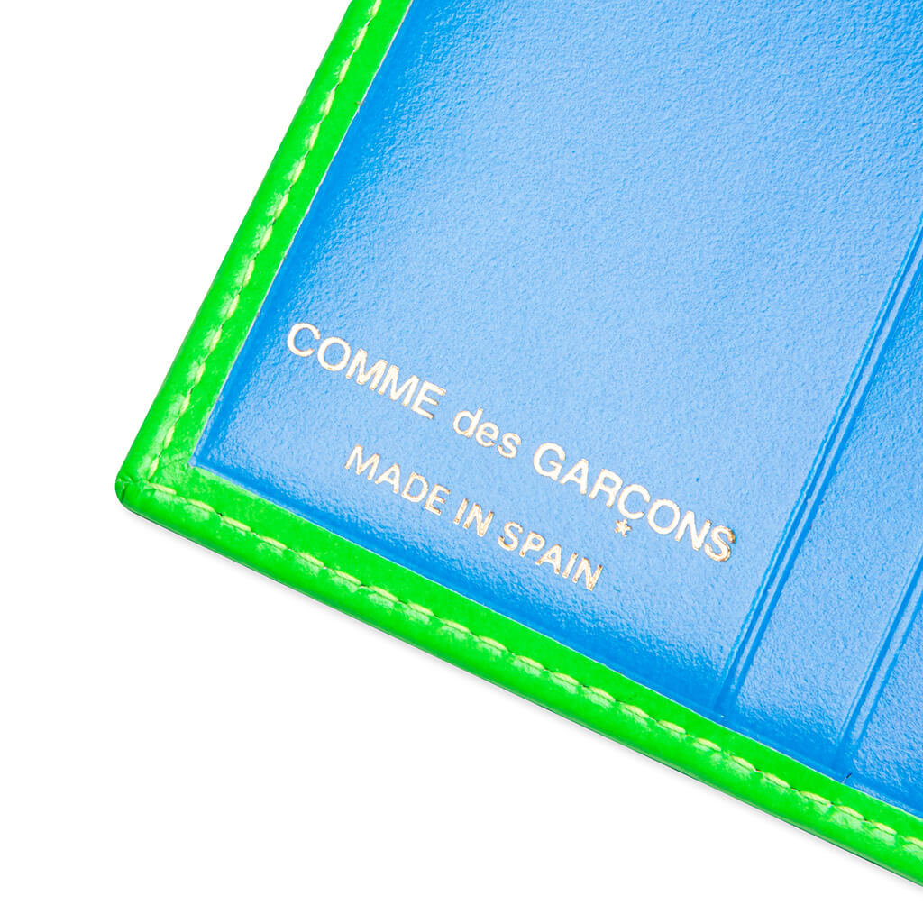 Super Fluo Wallet Green Comme des garcons – Гарантія оригінальності – збільшений вид