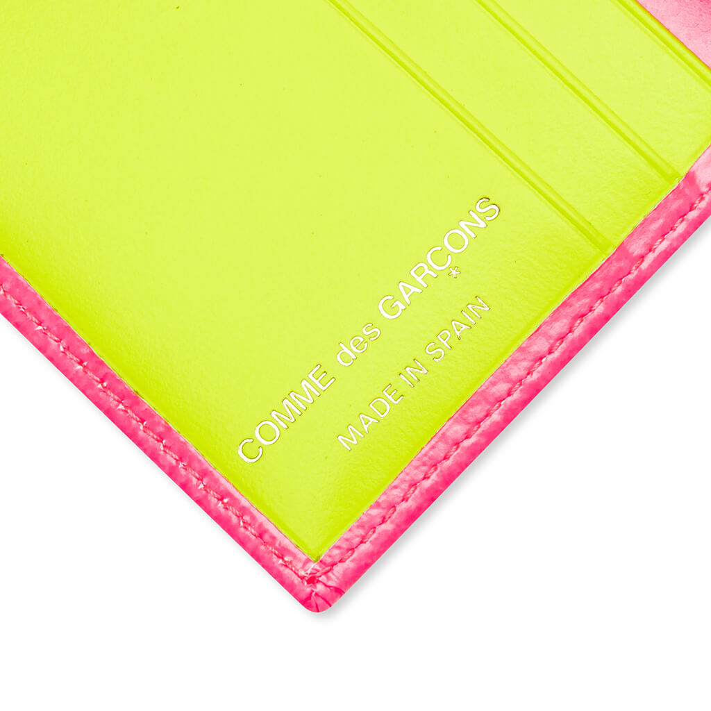 Super Fluo Wallet Pink Comme des garcons – Гарантія оригінальності – збільшений вид