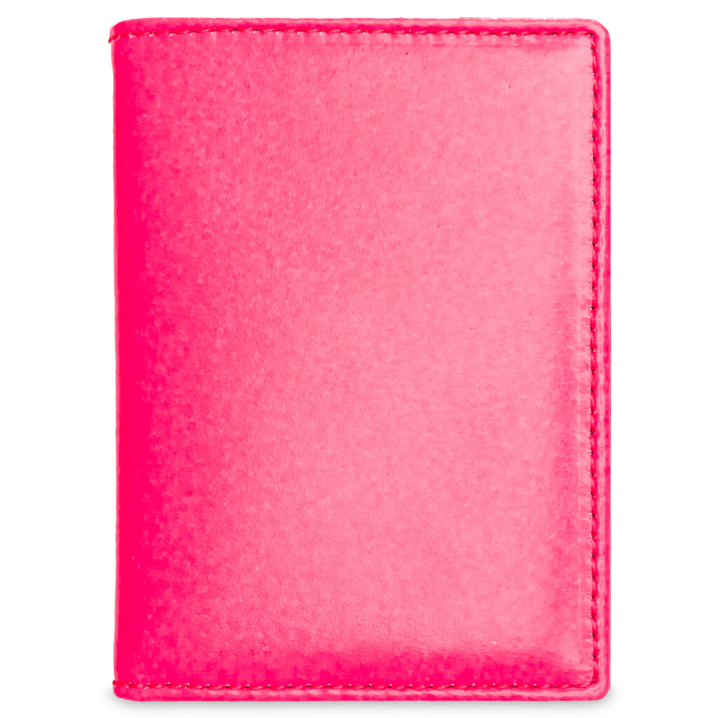 Super Fluo Wallet Pink Comme des garcons – Гарантія оригінальності – боковий вид