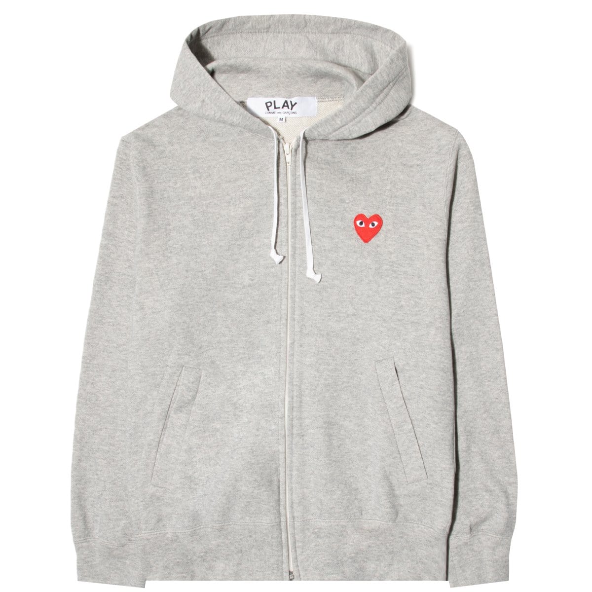 Play Zip Invader Heart Hooded Sweatshirt Comme des garcons оригінал – Купити в Україні – боковий вид