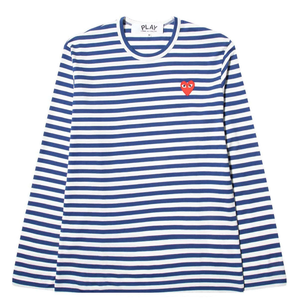 Play Striped T-Shirt Comme des garcons – Гарантія оригінальності – боковий вид