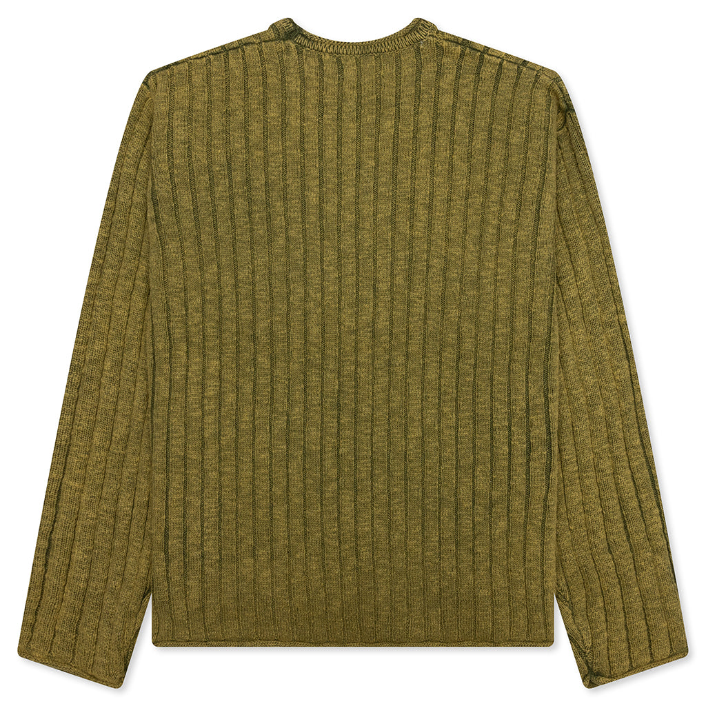 Cotton Slub Rib Crew Stussy – Гарантія оригінальності – вид ззаду