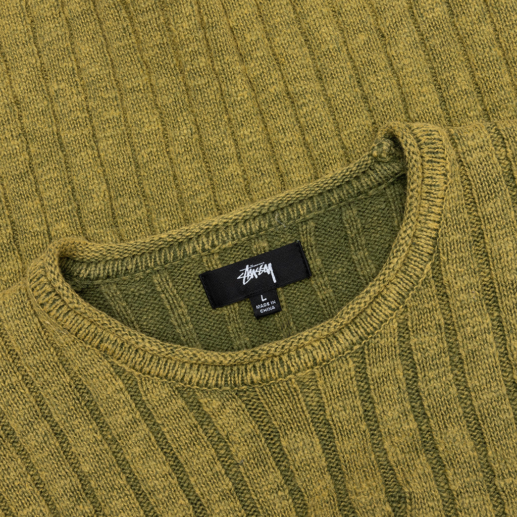 Cotton Slub Rib Crew Stussy – Гарантія оригінальності – детальний вид