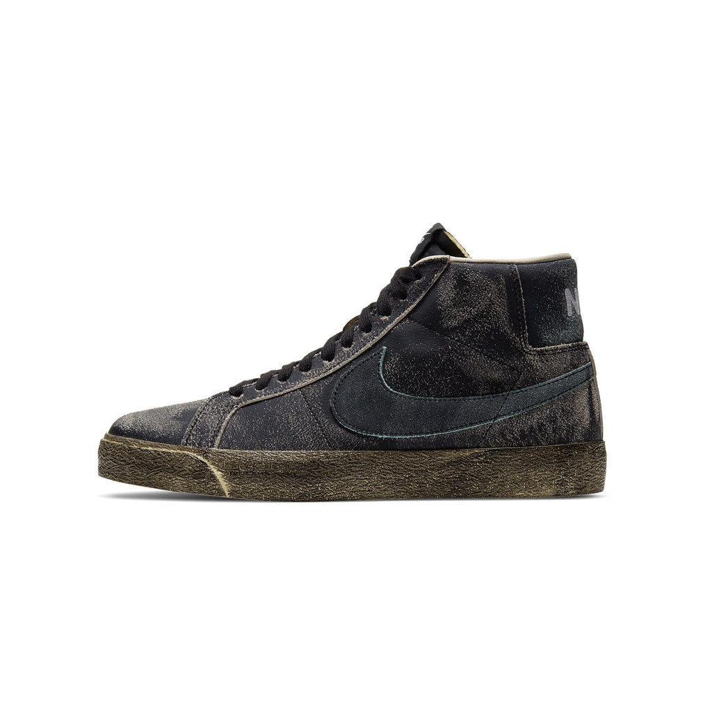 Оригінальна Mens Zoom Blazer MID Premium Shoes Black Nike – боковий вид