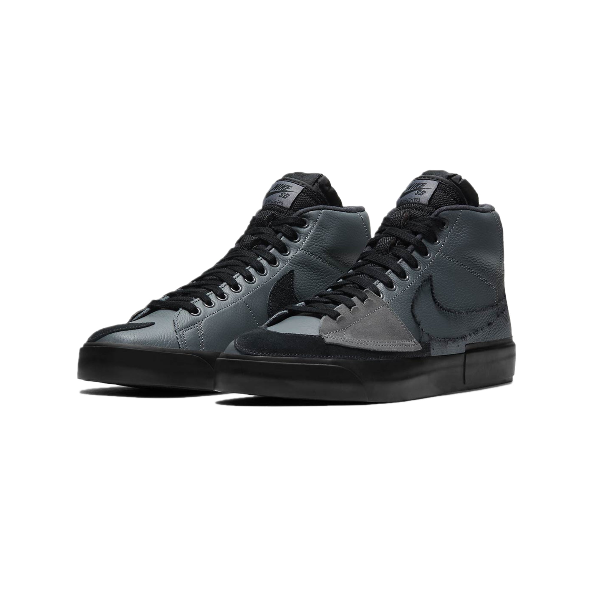 Mens Zoom Blazer MID Edge Iron Grey Shoes Nike – Гарантія оригінальності – вид ззаду
