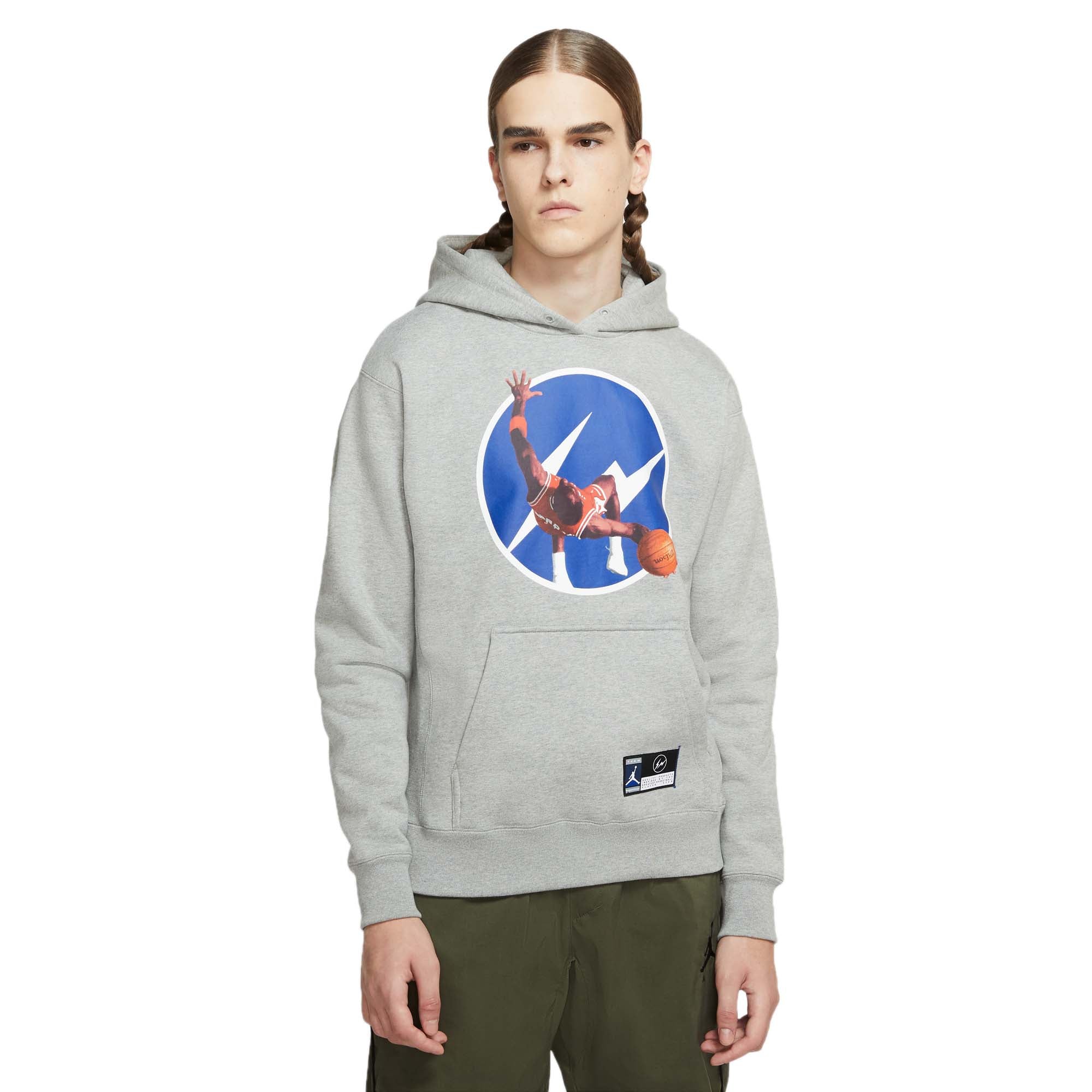 Оригінальна X Fragment Mens Fleece Graphic Hoodie Air jordan – боковий вид