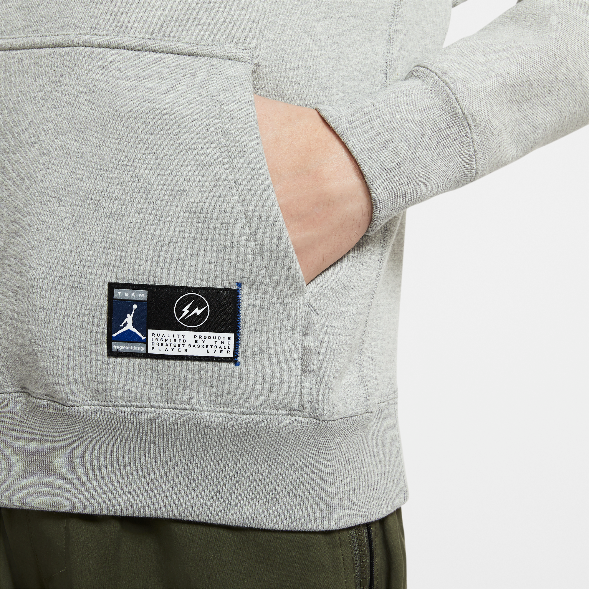 Оригінальна X Fragment Mens Fleece Graphic Hoodie Air jordan – збільшений вид