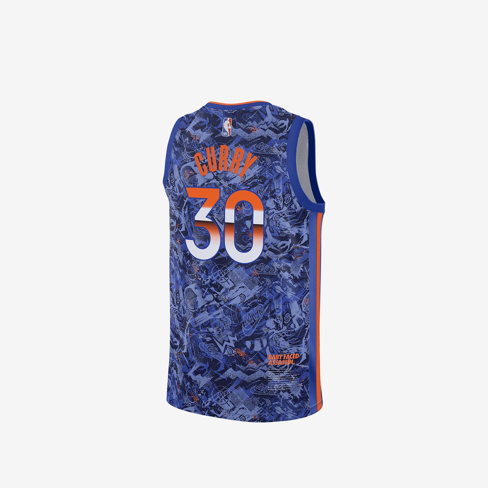 Mens Stephen Curry Select Series Jersey Hyper Royal Nike оригінал – Купити в Україні – вид ззаду