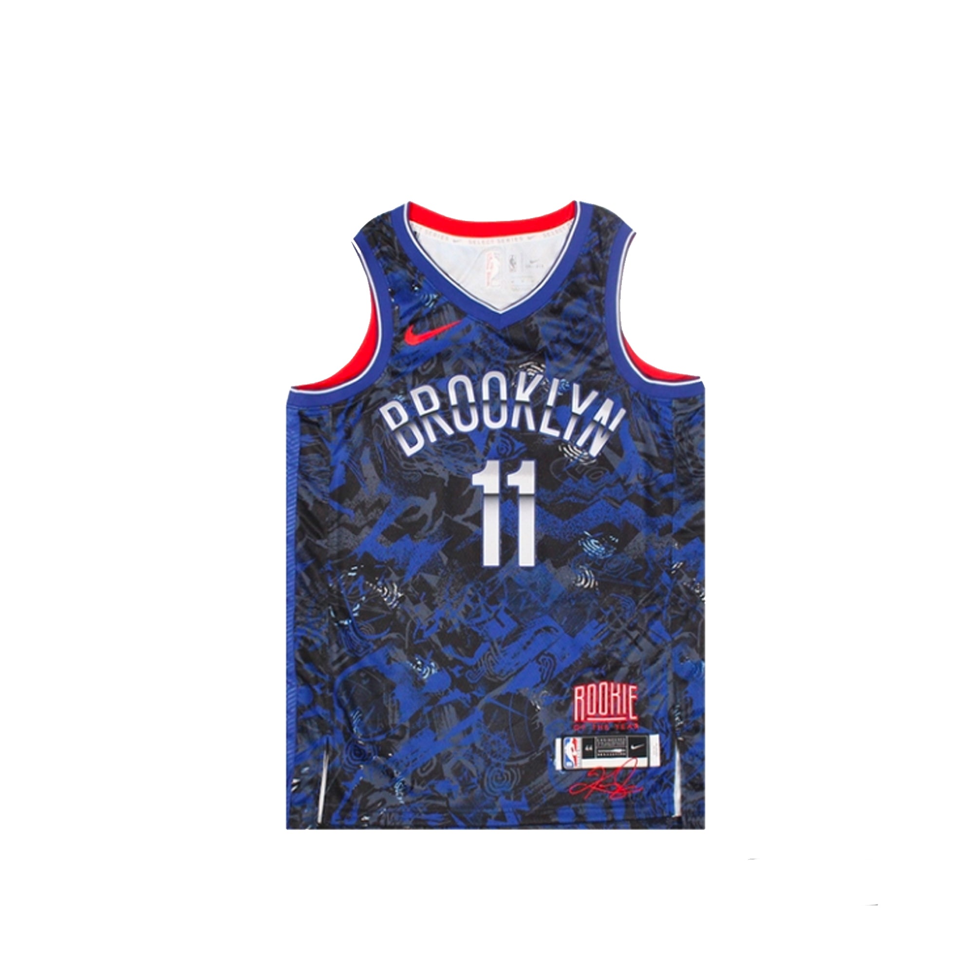 Mens Kyrie Irving Select Series Jersey Rush Blue Nike – Гарантія оригінальності – боковий вид